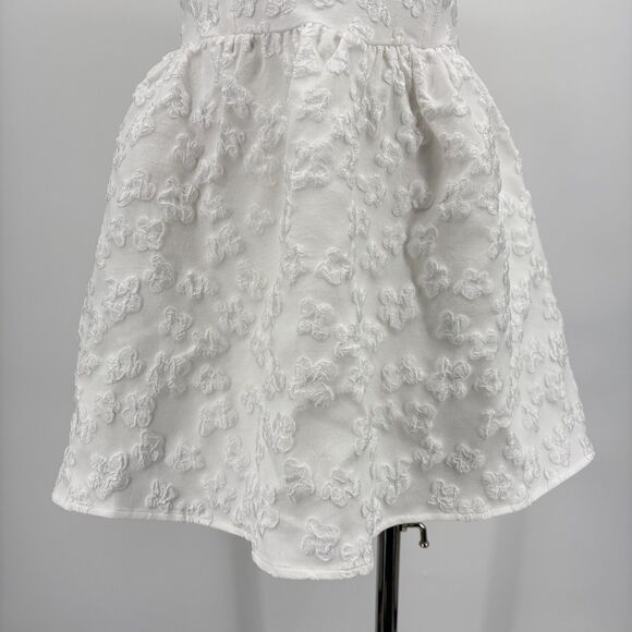 Altar'd State Emberly Strapless Mini Dress in White, Sz Med, Wedding Bride Beach - Picture 7 of 12